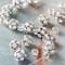 Rhodium with Clear Rhinestone Studded Round Beads, 6mm by Bead Landing™